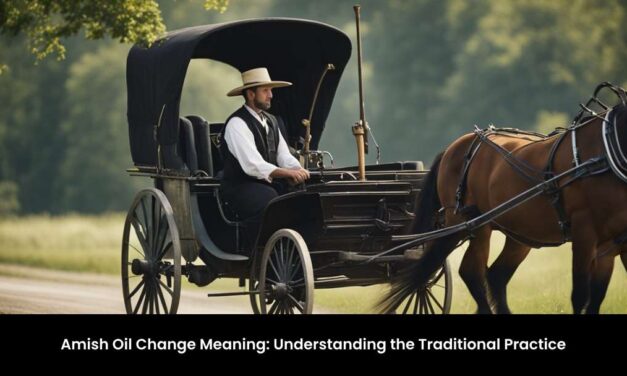 Amish Oil Change Meaning: Understanding the Traditional Practice
